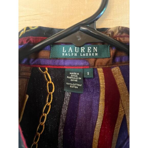 Lauren Ralph Lauren Women's Equestrian Bridle Horse Button Up Shirt. Small VTG? - Picture 3 of 9